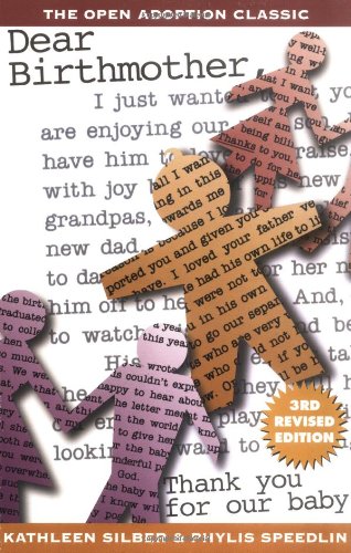 A book cover image for the book titled "Dear Birthmother" with colored paper dolls on the front.